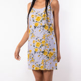 Camicia da notte con spalline sottili in cotone - CIELO - RO29