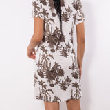 Camicia da notte serafino a manica corta in viscosa stretch - SU27