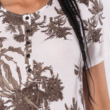 Camicia da notte serafino a manica corta in viscosa stretch - MILK - SU27