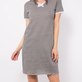 Camicia da notte con scollo a V a manica corta in cotone - VH27