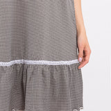 Camicia da notte con spalline regolabili in cotone – VH28