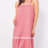 Camicia da notte con spalline regolabili in cotone – VH28
