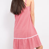 Camicia da notte con spalline regolabili in cotone – VH28