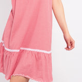 Camicia da notte con spalline regolabili in cotone – VH28
