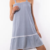 Camicia da notte con spalline regolabili in cotone – VH28