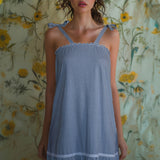 Camicia da notte con spalline regolabili in cotone – VH28