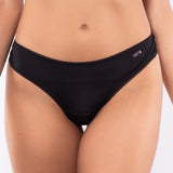Brasiliana in pizzo e microfibra - NERO - PR35