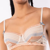 Reggiseno francese con ferretto in pizzo geometrico – RS22