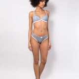 Reggiseno a triangolo con coppe imbottite e senza ferretto in microfibra vichy – VH21
