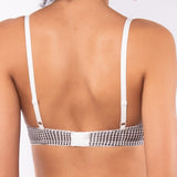 Reggiseno francese con ferretto in microfibra vichy - VH22