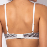 Reggiseno con coppe graduate e senza ferretto in microfibra vichy - VH23