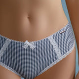 Slip alto in microfibra vichy - VH30