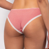 Slip in microfibra vichy - ROSSO - VH31