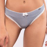 Slip in microfibra vichy - DENIM - VH31