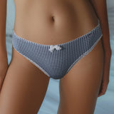 Slip in microfibra vichy - DENIM - VH31