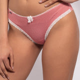 Brasiliana in microfibra vichy - ROSSO - VH35