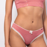 Brasiliana in microfibra vichy - ROSSO - VH35