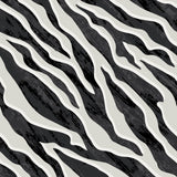 Abito corto con spalline sottili in viscosa satin con stampa zebrata - NERO - AC65