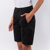 Bermuda in cotone elasticizzato - NERO - BR46