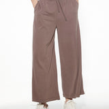 Pantaloni lunghi soft touch con coulisse - TORTORA - PA84