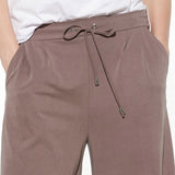 Pantaloni lunghi soft touch con coulisse - TORTORA - PA84