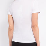 T-shirt in cotone con paillettes - VARIANTE UNICA - TS01