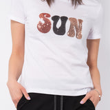T-shirt in cotone con paillettes – TS01