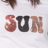 T-shirt in cotone con paillettes – TS01
