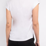 T-shirt in cotone con stampa e strass multicolor - VARIANTE UNICA - TS03