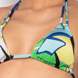 Bikini set a triangolo con coppe imbottite estraibili e slip annodato - BLUETTE - AB00