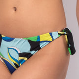 Bikini set a triangolo con coppe imbottite estraibili e slip annodato - BLUETTE - AB00