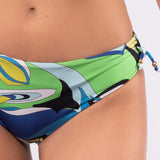 Bikini set a triangolo alto non imbottito e slip con laccetti - BLUETTE - AB02