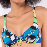 Bikini set reggiseno francese coppe imbottite estraibili, ferretto e  slip con coulisse - BLUETTE - AB05