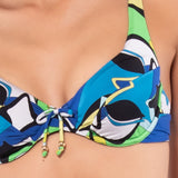Bikini set reggiseno francese coppe imbottite estraibili, ferretto e  slip con coulisse - BLUETTE - AB05