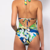 Costume intero con coppe imbottite estraibili - BLUETTE - AB52