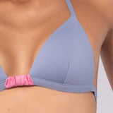Triangolo bikini con coppe imbottite - LILLA - CB19