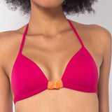 Triangolo bikini con coppe imbottite - CILIEGIA - CB19