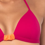 Triangolo bikini con coppe imbottite - CILIEGIA - CB19