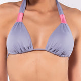 Triangolo bikini con coppe imbottite estraibili - LILLA - CB20