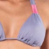 Triangolo bikini con coppe imbottite estraibili - LILLA - CB20