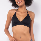 Triangolo bikini alto non imbottito - NERO - CB22