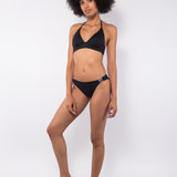 Triangolo bikini alto non imbottito - NERO - CB22