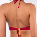Triangolo bikini alto non imbottito - CILIEGIA - CB22