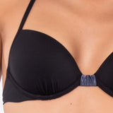 Push-up bikini con coppe imbottite, lunette estraibili e ferretto - NERO - CB24