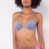 Push-up bikini con coppe imbottite, lunette estraibili e ferretto - LILLA - CB24