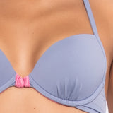 Push-up bikini con coppe imbottite, lunette estraibili e ferretto - LILLA - CB24