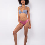 Push-up bikini con coppe imbottite, lunette estraibili e ferretto - LILLA - CB24
