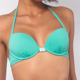 Push-up bikini con coppe imbottite, lunette estraibili e ferretto - ACQUA - CB24