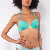 Push-up bikini con coppe imbottite, lunette estraibili e ferretto - ACQUA - CB24