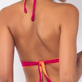 Push-up bikini con coppe imbottite, lunette estraibili e ferretto - CILIEGIA - CB24